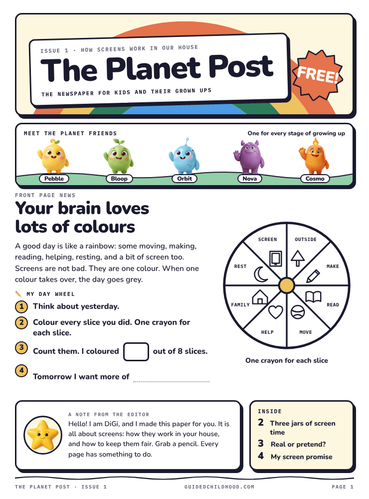 The Planet Post, page 1: The front page